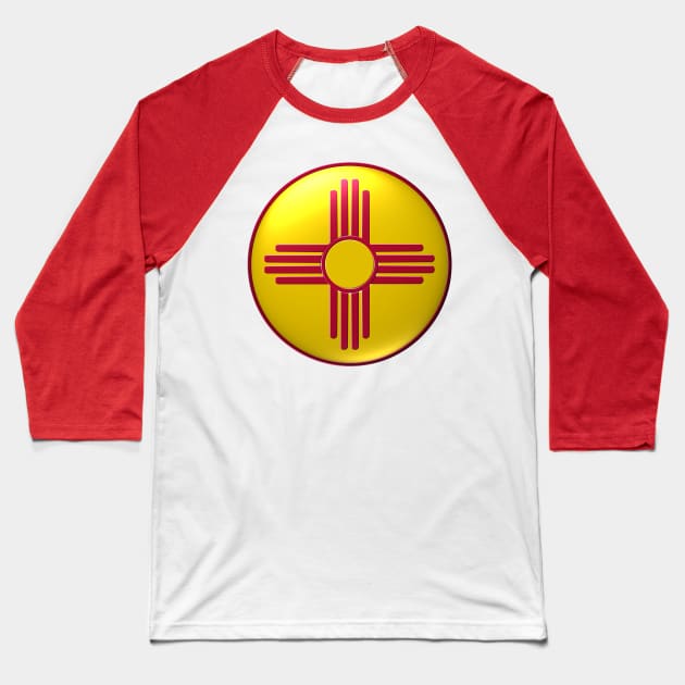 Captain New Mexico Shield Baseball T-Shirt by IORS